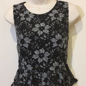 Forever 21 lace peplum top